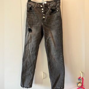 Signature I&M women’s Black Skinny Jeans with Faded Finish